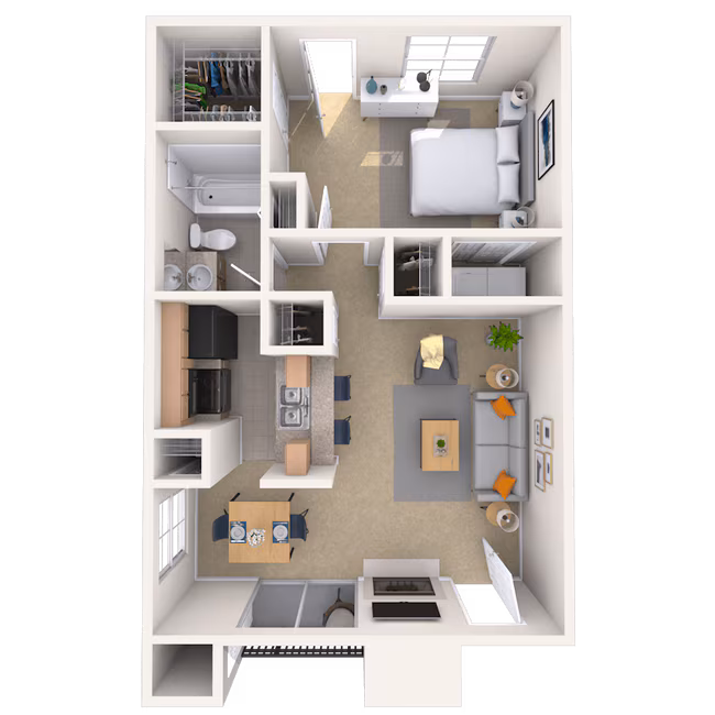 The Meridian 015203 floor plan